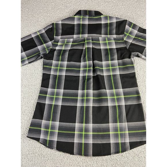 Dixxon X Gas Monkey Garage Flannel Women’s M Snap Grunge Punk Biker - Picture 15 of 15